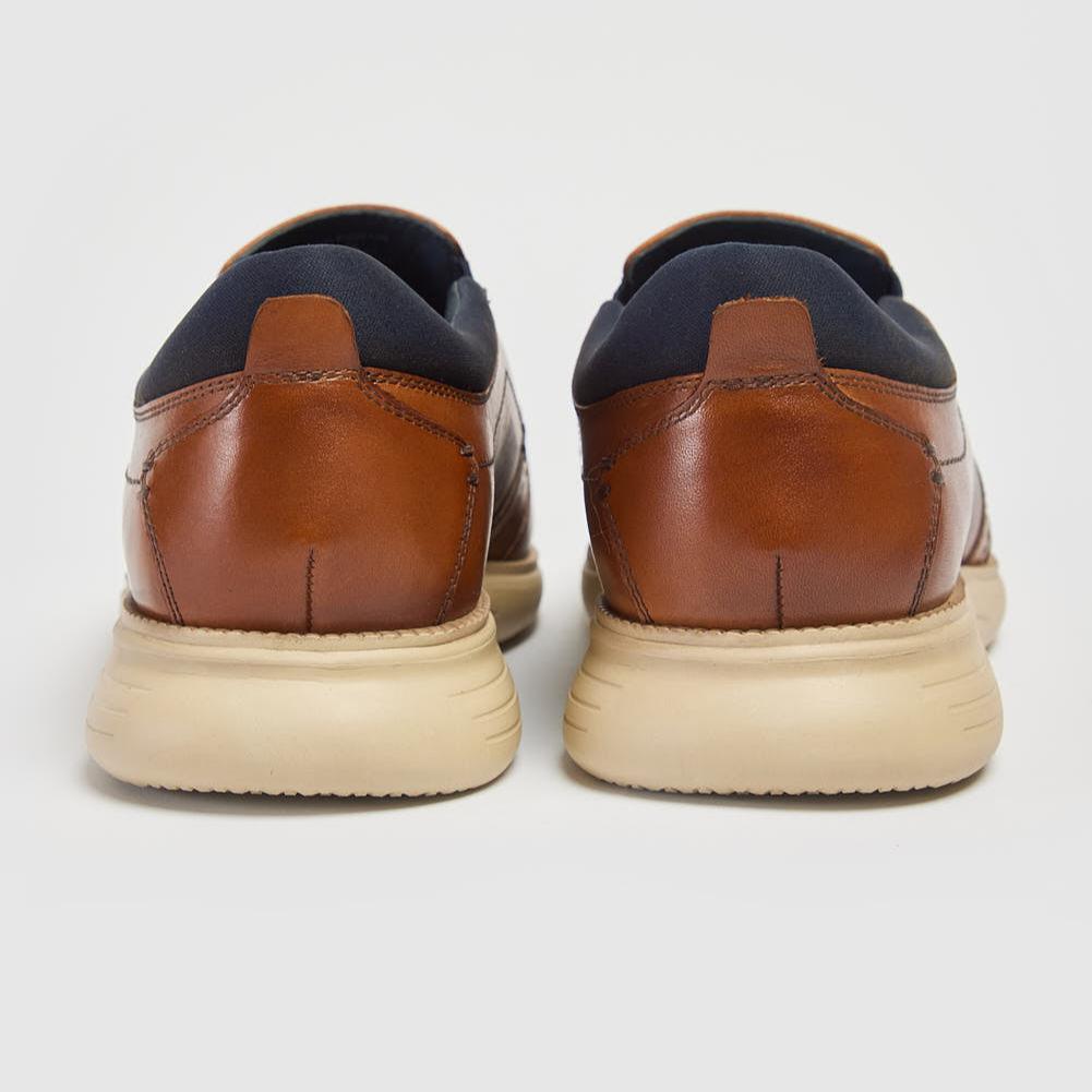 Tan leather slip on sneakers online