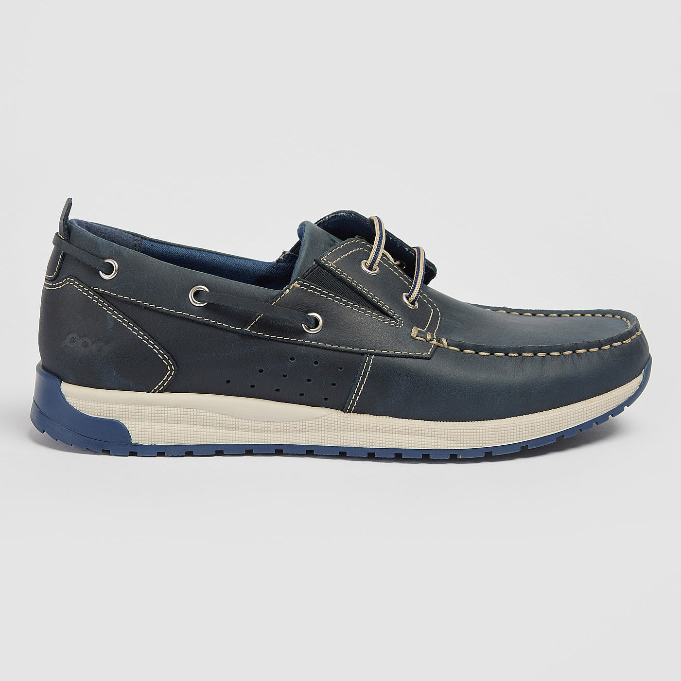RILEY CASUAL LEATHER LACE UP BOAT SHOE