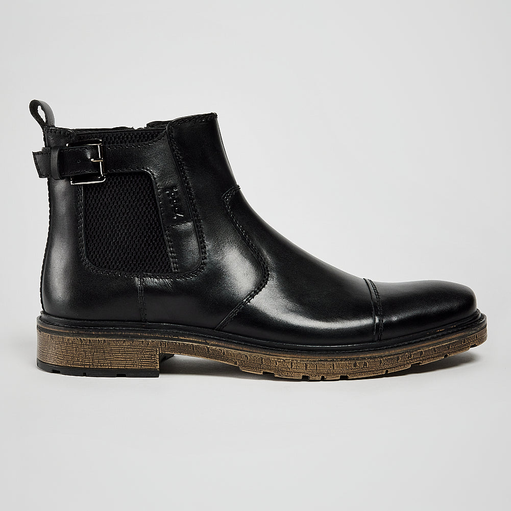 WALSH LEATHER ZIP CHELSEA BOOTS