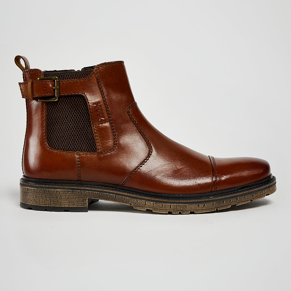 WALSH LEATHER ZIP CHELSEA BOOTS