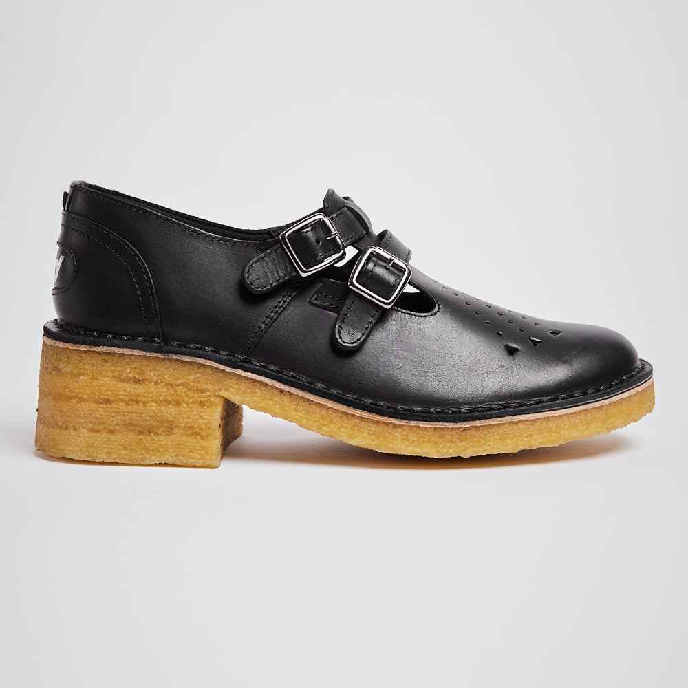 DION LEATHER T-BAR SHOES
