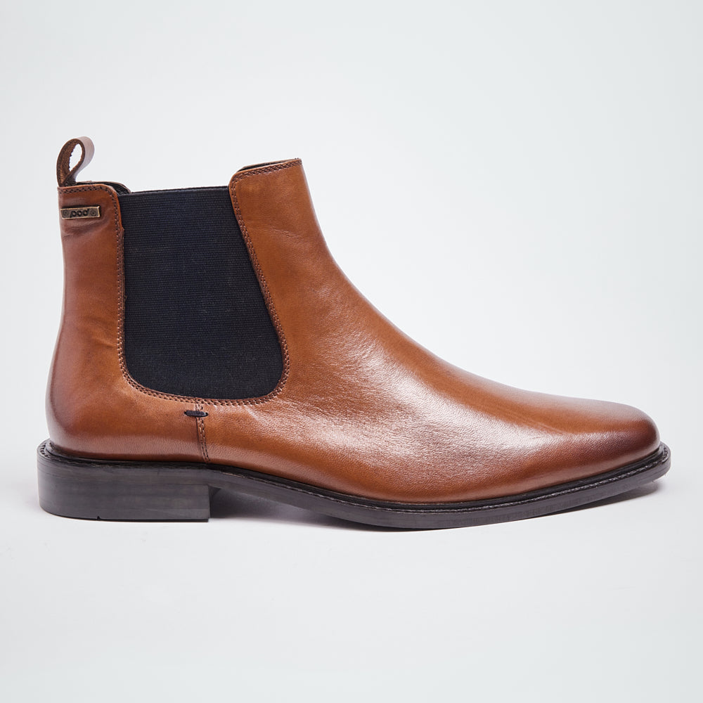 BIRCH LEATHER CHELSEA BOOTS