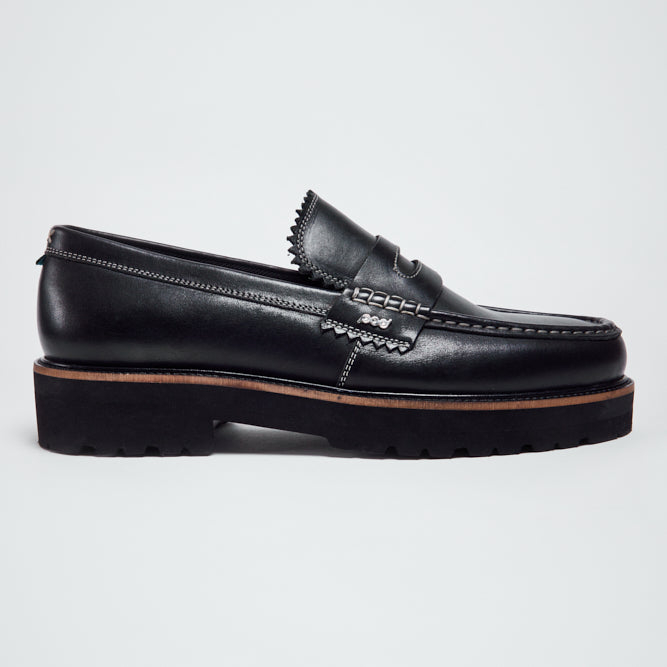 LUCA LEATHER SLIP ON LOAFERS